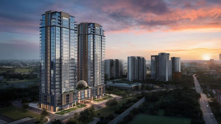 Representative render of luxury 4 BHK towers for Dharavi, Mumbai