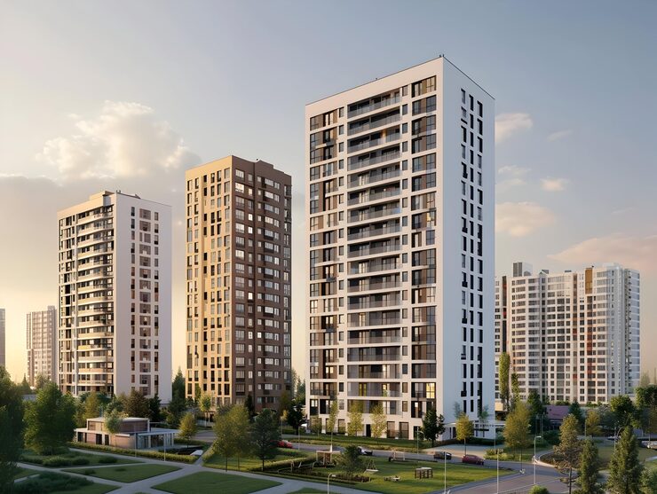 Representative render of the Adani Dharavi Redevelopment township towers